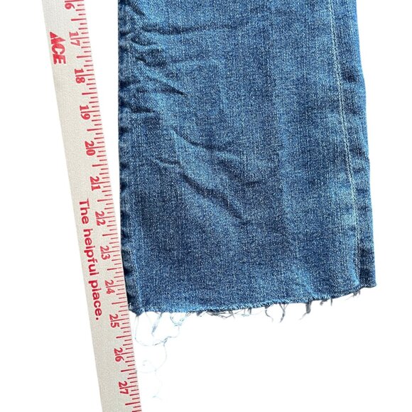 FRAME Le Crop Mini Bootcut Jeans w/ Raw Hem - Cairo Wash – Size 28 - Picture 7 of 10